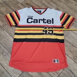 Bleecker & Mercer Pablo Escobar  Cartel #49 baseball jersey 3XL  Astros colors